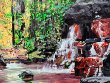 Red Rock Waterfall, April