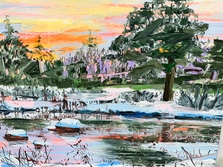 Winter Pond at Three Rocks