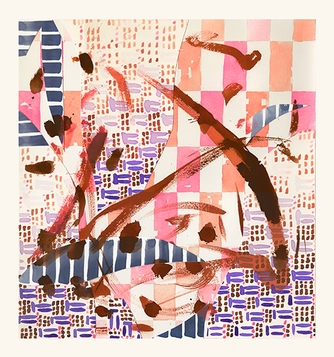 gouache, acrylic and paper on paper