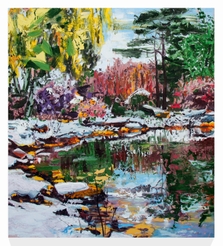 Pond with Early Snow, II