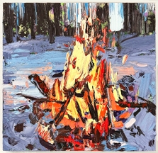 Campfire in Snow, I