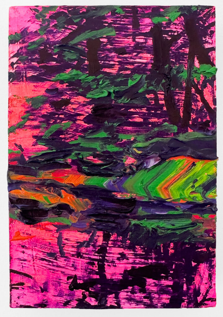 Pink Acadia with Pines IV