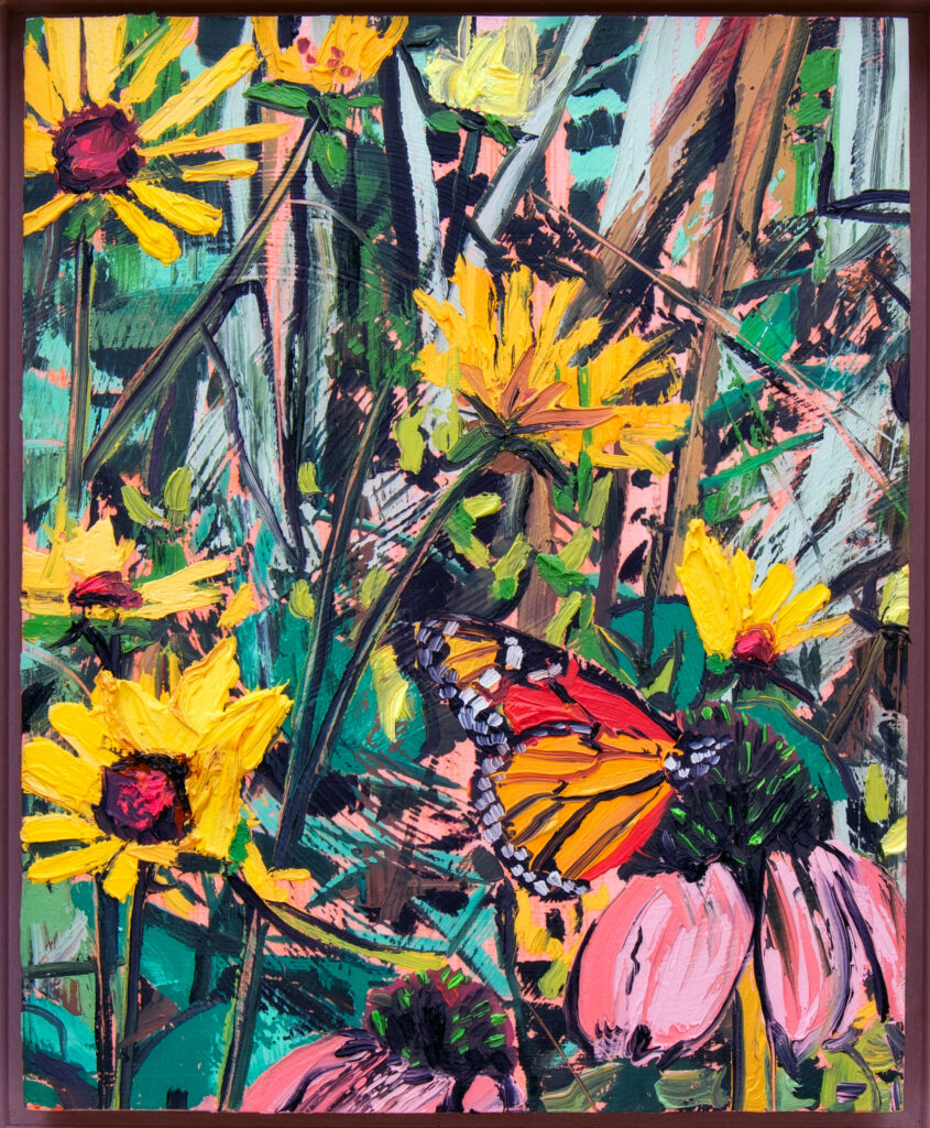 Sweet Coneflower with Monarch and Echinacea