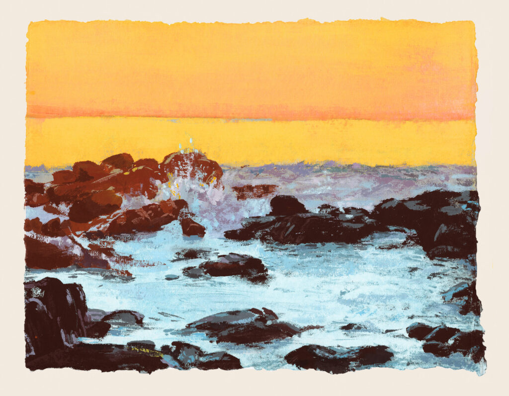 Surf Point Sunrise IV work on paper