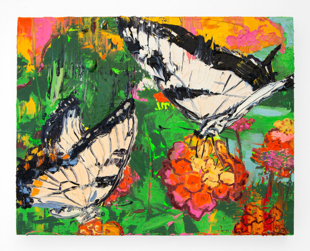 Lantana with Two Swallowtails